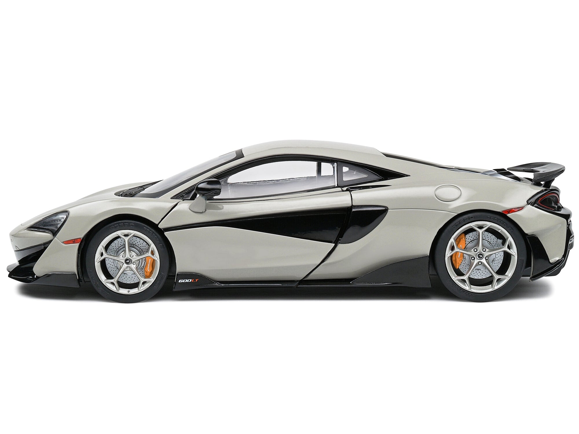 2018 McLaren 600 LT Coupe Blade Silver 1/18 Diecast Model Car by Solido Solido