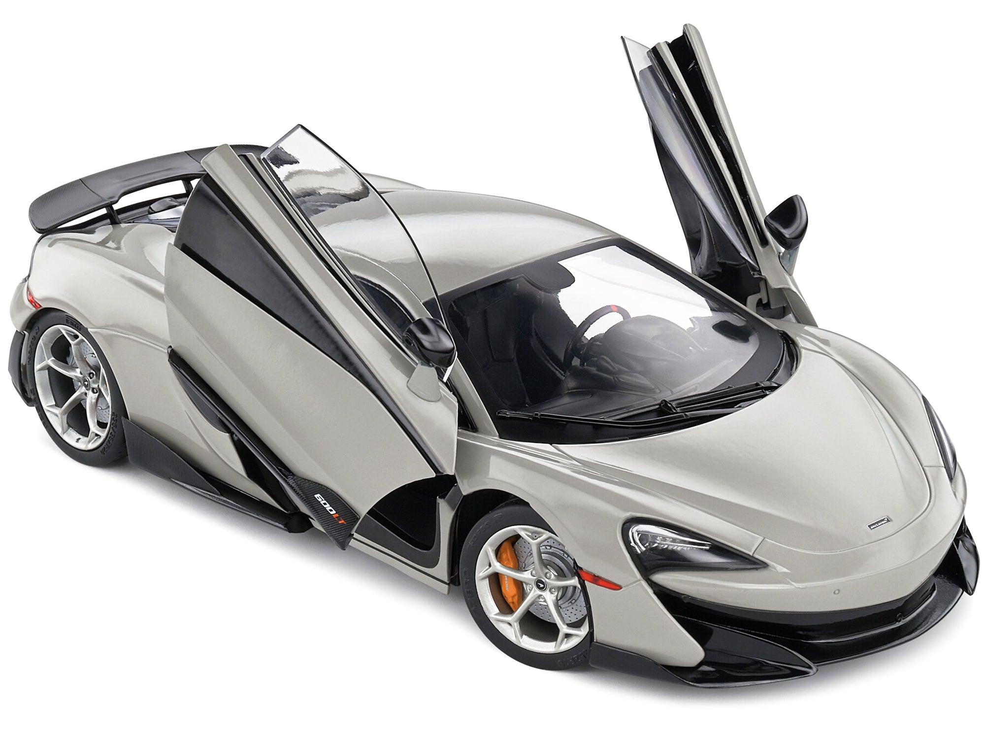 2018 McLaren 600 LT Coupe Blade Silver 1/18 Diecast Model Car by Solido Solido