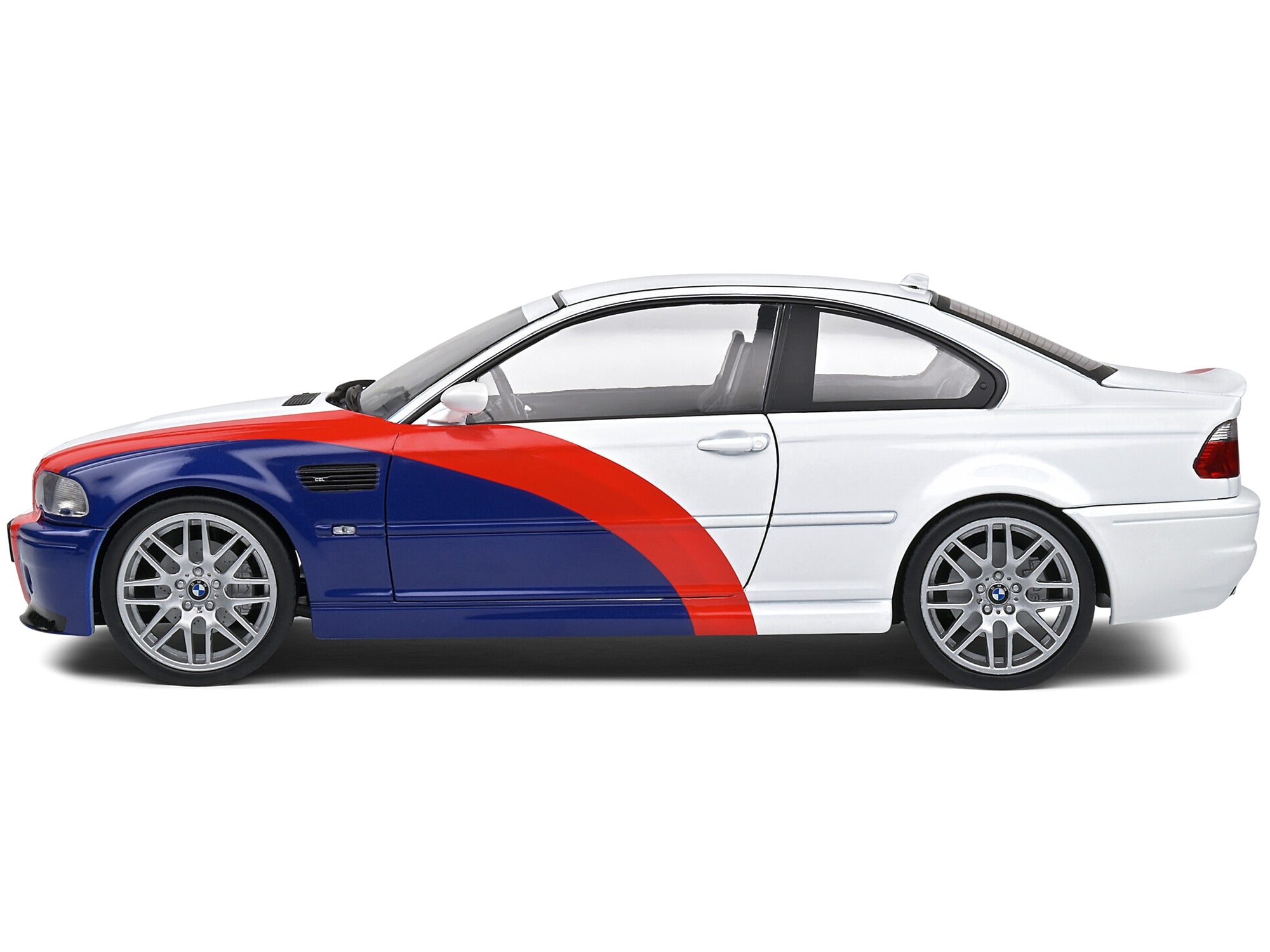 2000 BMW E46 M3 "Streetfighter" White with Blue and Red Graphics 1/18 Diecast Model Car by Solido Solido