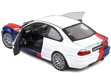 Load image into Gallery viewer, 2000 BMW E46 M3 &quot;Streetfighter&quot; White with Blue and Red Graphics 1/18 Diecast Model Car by Solido Solido
