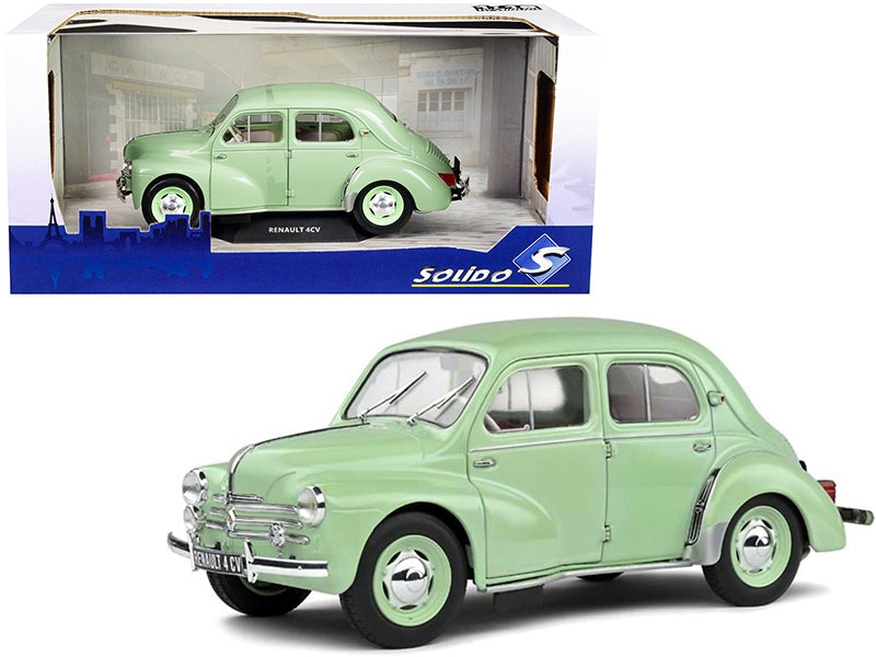 1955 Renault 4CV Vert d'Eau Green 1/18 Diecast Model Car by Solido Solido