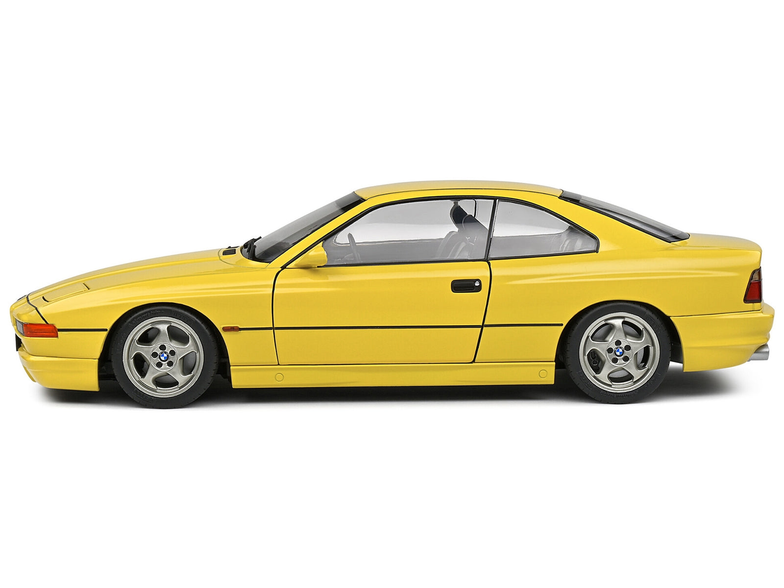 1990 BMW 850 (E31) CSI Dakar Yellow 1/18 Diecast Model Car by Solido Solido