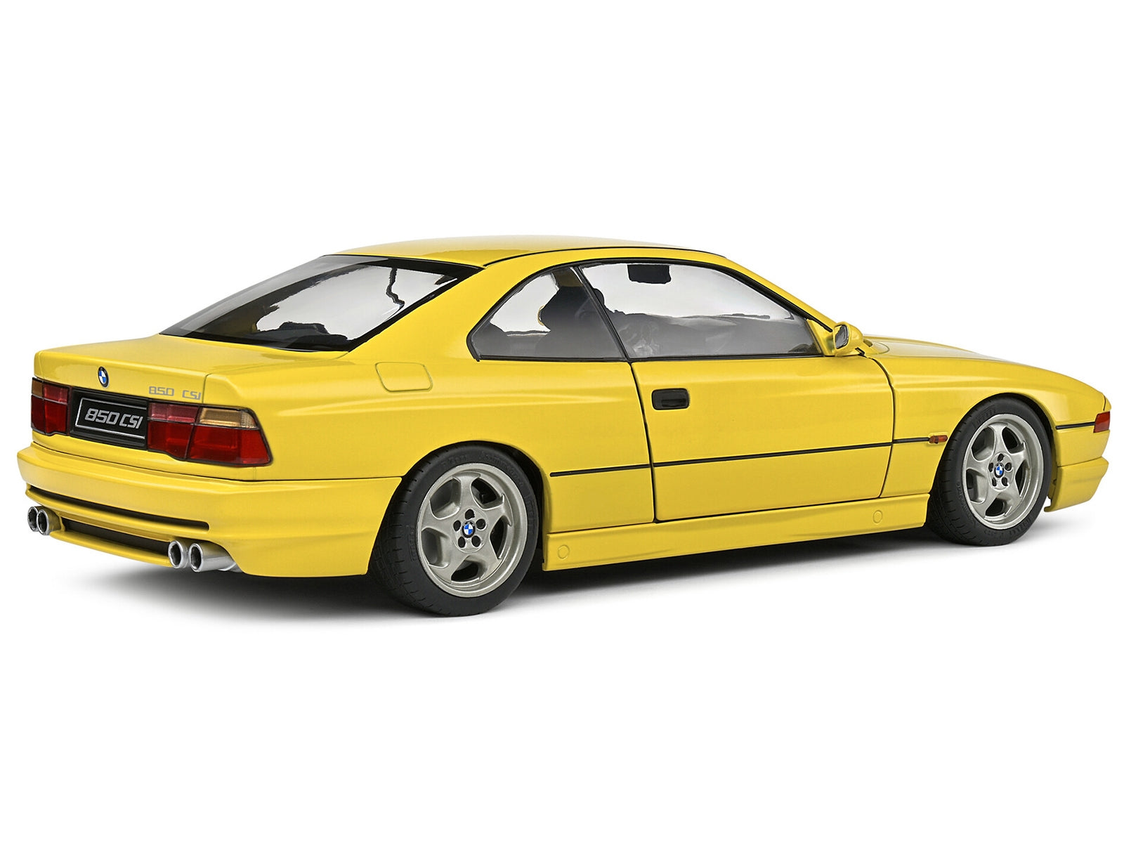 1990 BMW 850 (E31) CSI Dakar Yellow 1/18 Diecast Model Car by Solido Solido