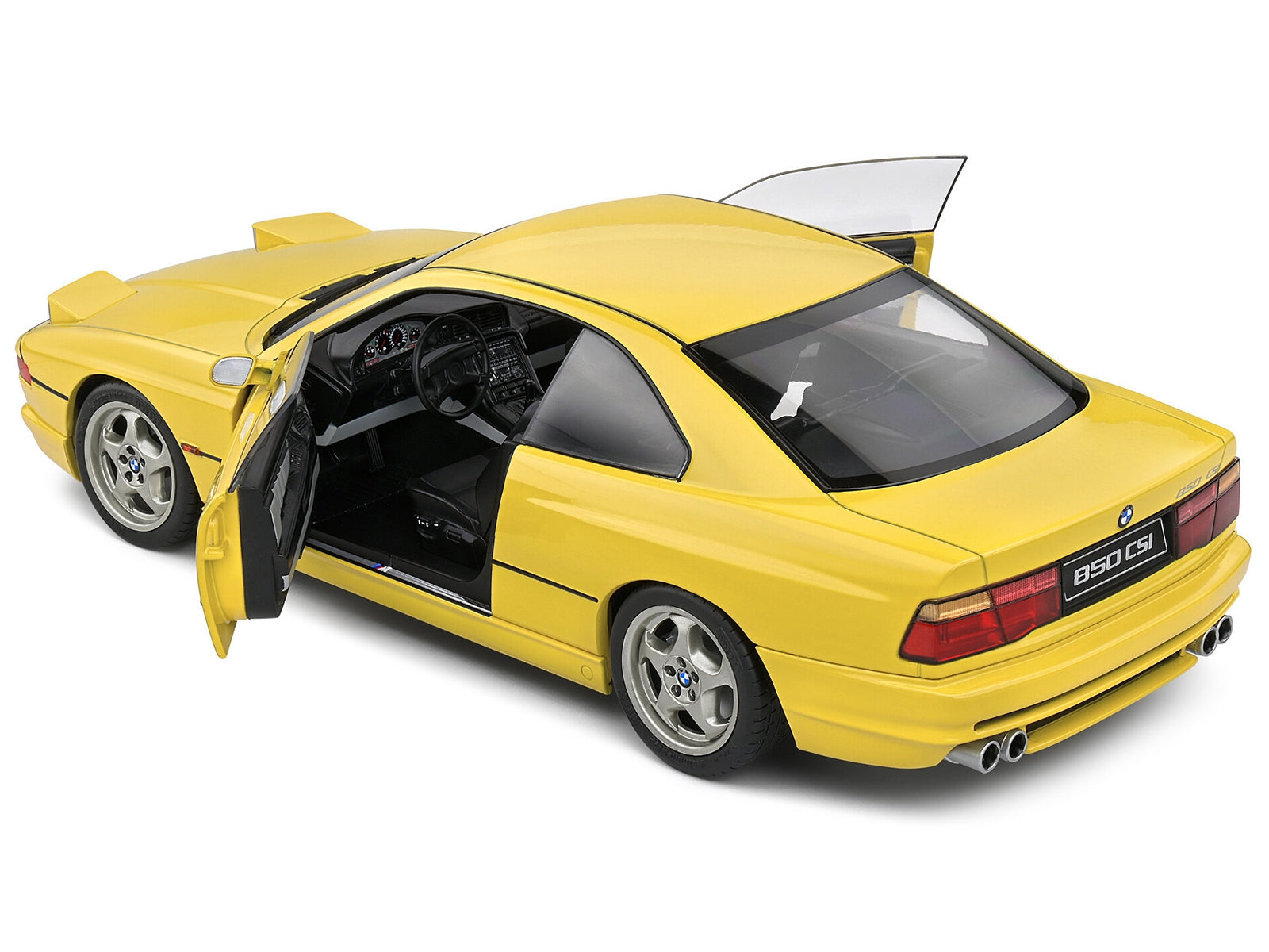 1990 BMW 850 (E31) CSI Dakar Yellow 1/18 Diecast Model Car by Solido Solido