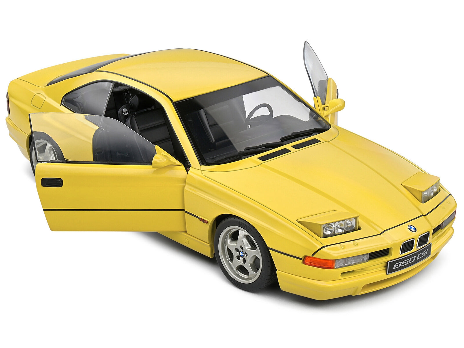 1990 BMW 850 (E31) CSI Dakar Yellow 1/18 Diecast Model Car by Solido Solido