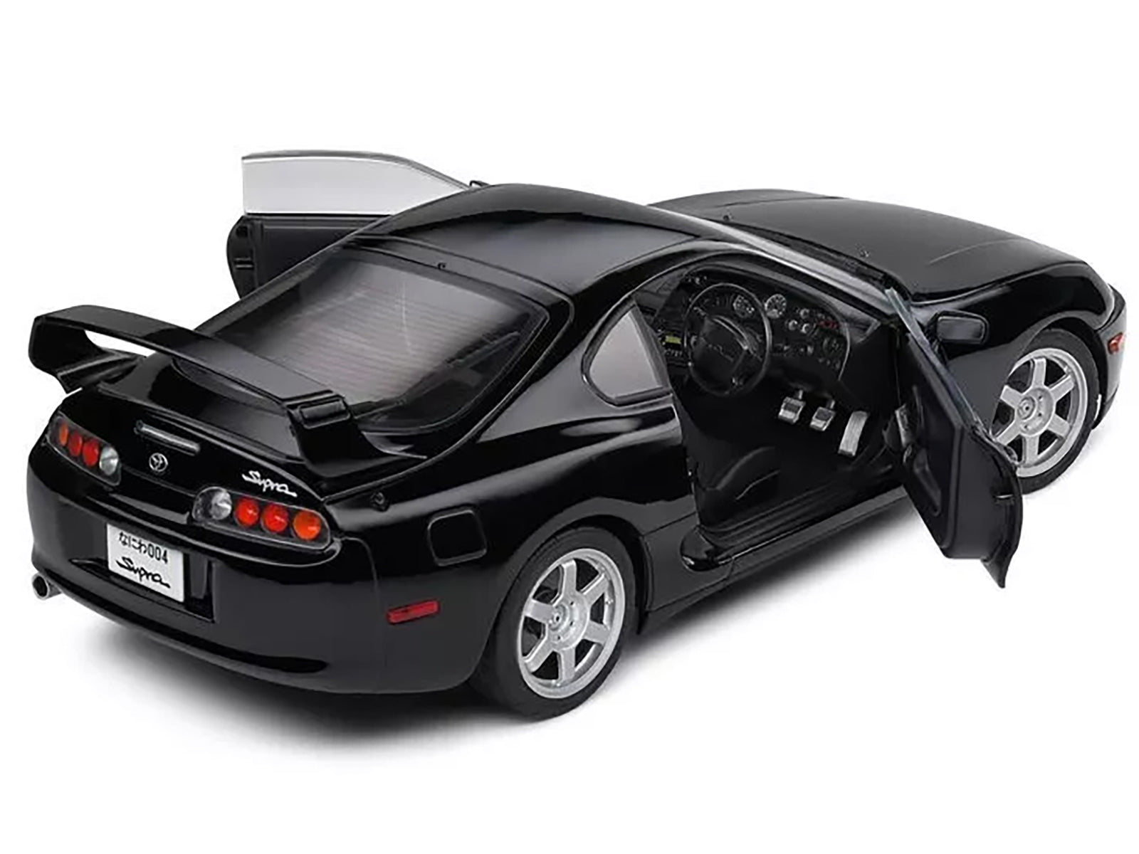 1993 Toyota Supra MK4 (A80) RHD (Right Hand Drive) Astral Black 1/18 Diecast Model Car by Solido Solido