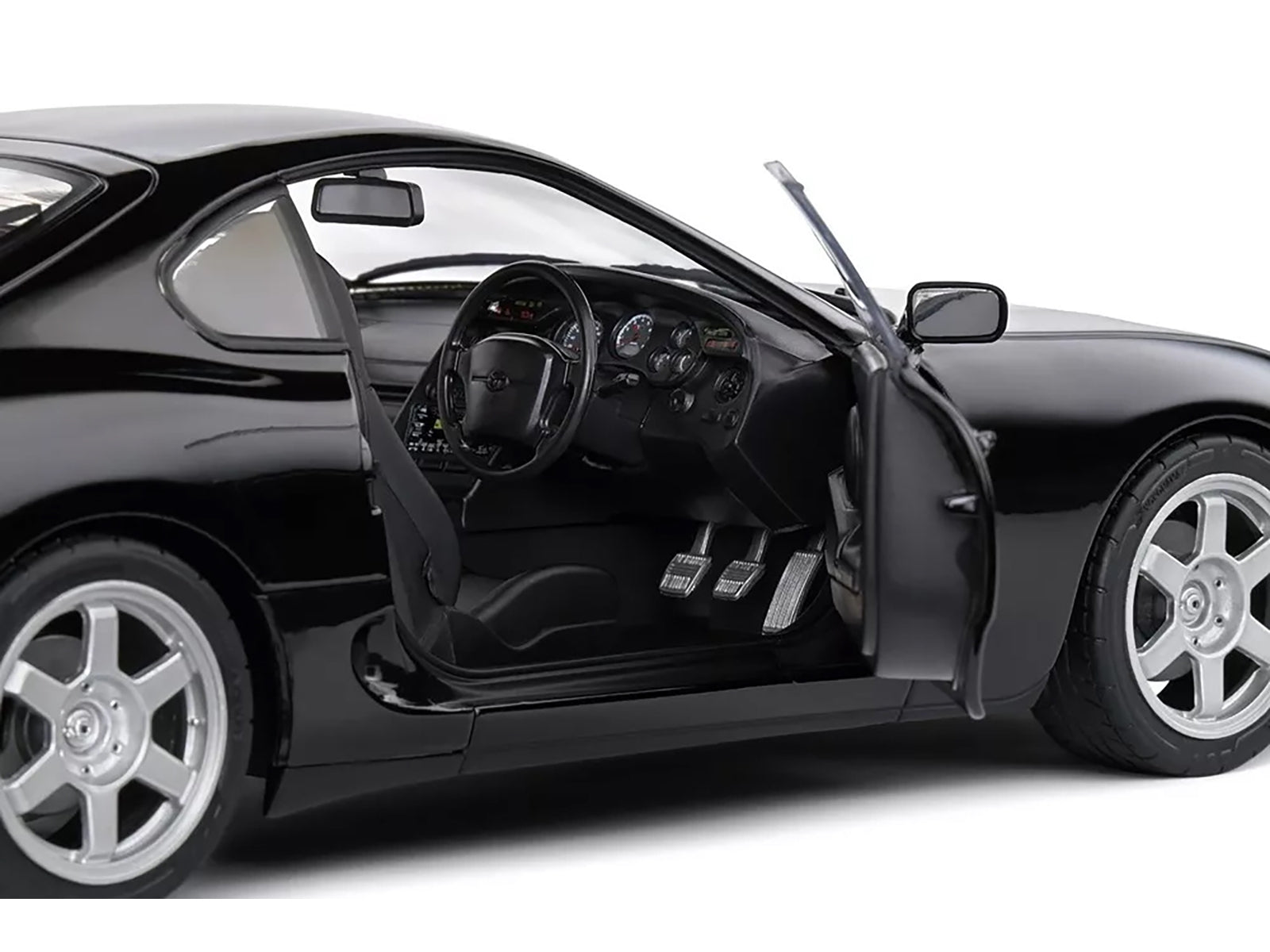 1993 Toyota Supra MK4 (A80) RHD (Right Hand Drive) Astral Black 1/18 Diecast Model Car by Solido Solido