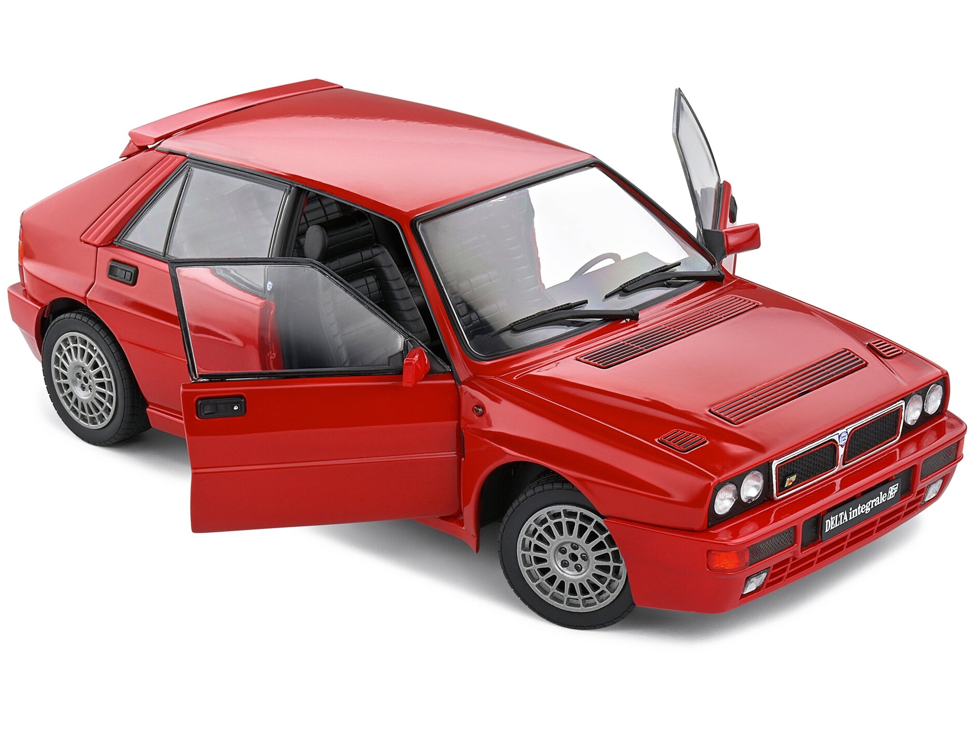 1991 Lancia Delta HF Integrale Rosso Corsa Red 1/18 Diecast Model Car by Solido Solido