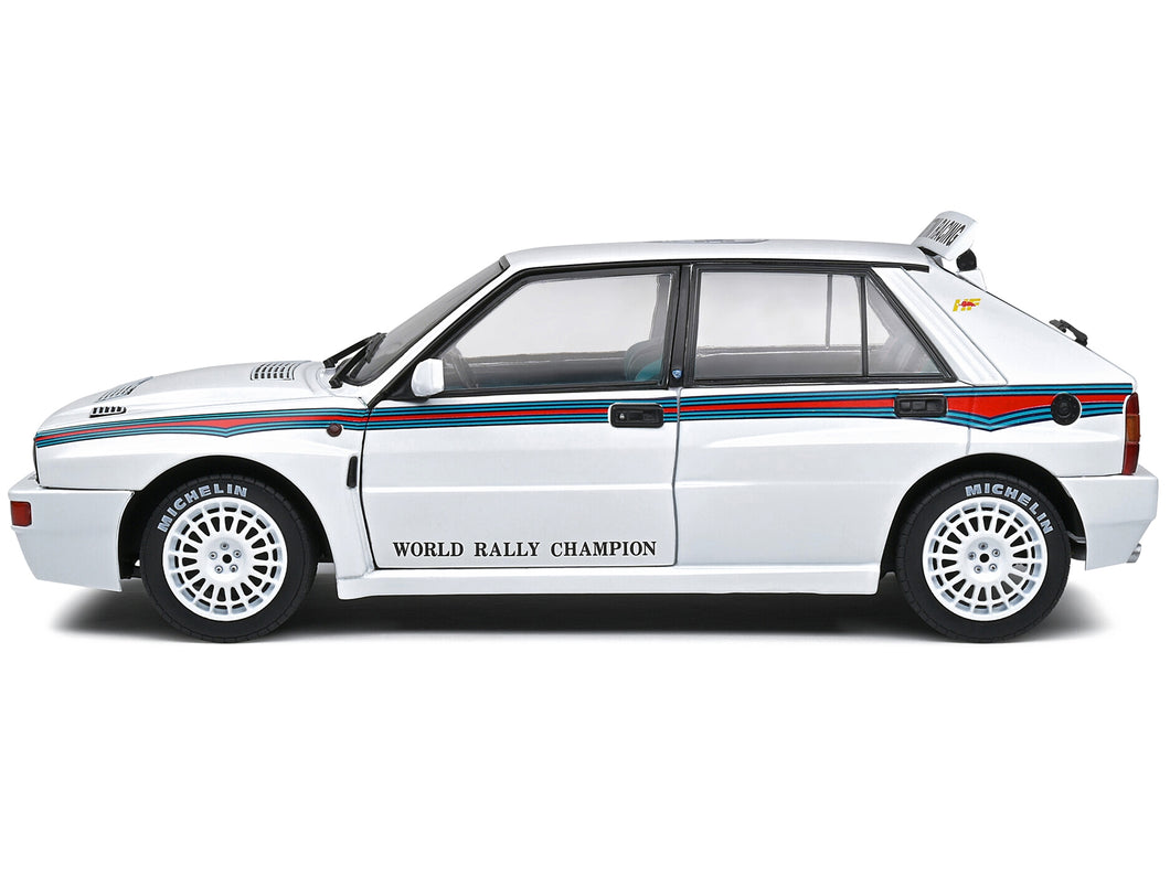 1992 Lancia Delta HF Integrale Evo 1 Martini 6 White with Blue and Red Stripes 