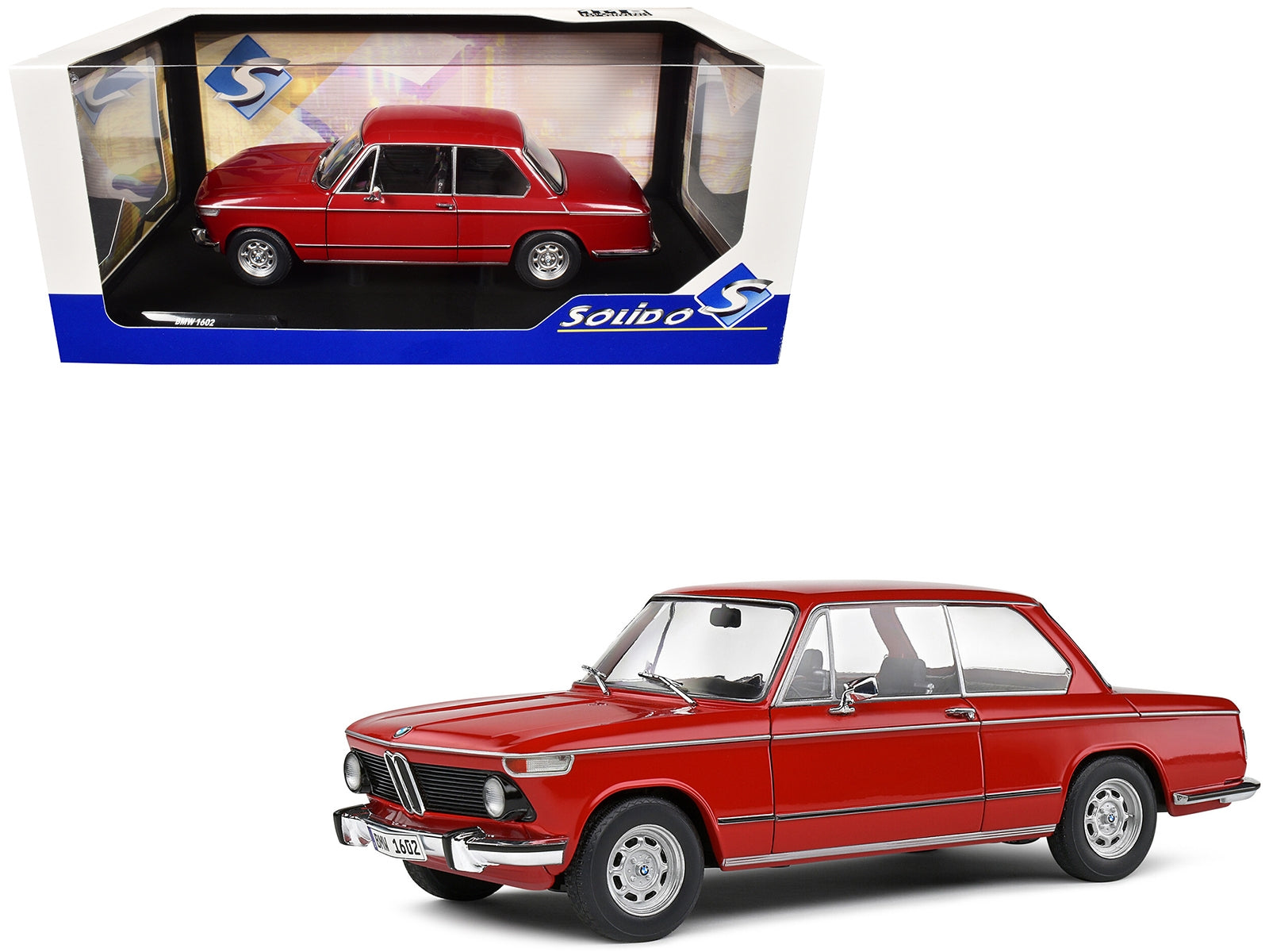 1971 BMW 1602 Verona Red 1/18 Diecast Model Car by Solido Solido