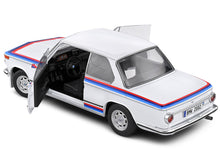 Load image into Gallery viewer, 1971 BMW 2002 Tii Turbo &quot;Evocation&quot; White with Stripes 1/18 Diecast Model Car by Solido Solido
