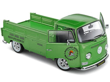 Load image into Gallery viewer, 1968 Volkswagen T2 Pickup Truck Green Metallic &quot;Rooster Speed Motorcycle&quot; 1/18 Diecast Model Car by Solido Solido
