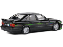 Load image into Gallery viewer, 1994 BMW E34 Alpina B10 BiTurbo Black Metallic with Green Graphics 1/43 Diecast Model Car by Solido Solido
