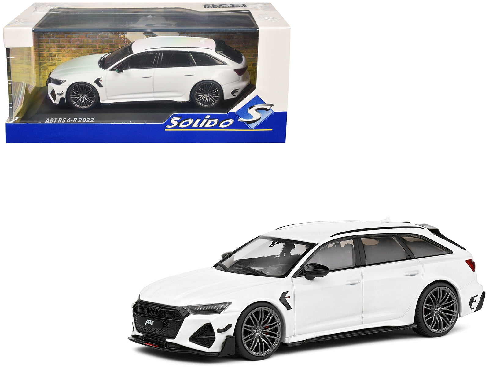 2021 Audi ABT RS6-R Ibis White 1/43 Diecast Model Car by Solido Solido