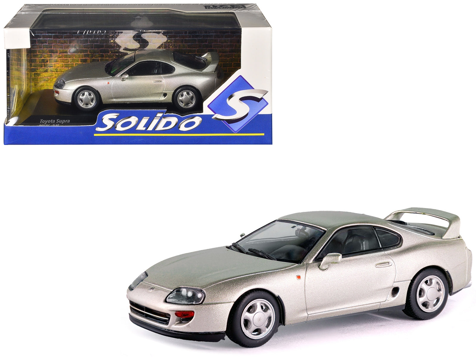 Toyota Supra MKIV Silver Metallic 1/43 Diecast Model Car by Solido Solido