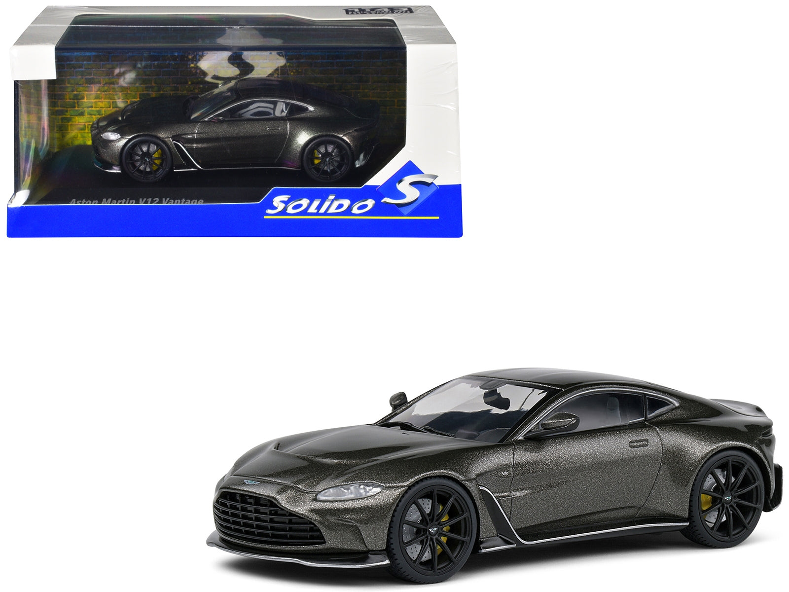 Aston Martin V12 Vantage Cumberland Gray Metallic 1/43 Diecast Model Car by Solido Solido