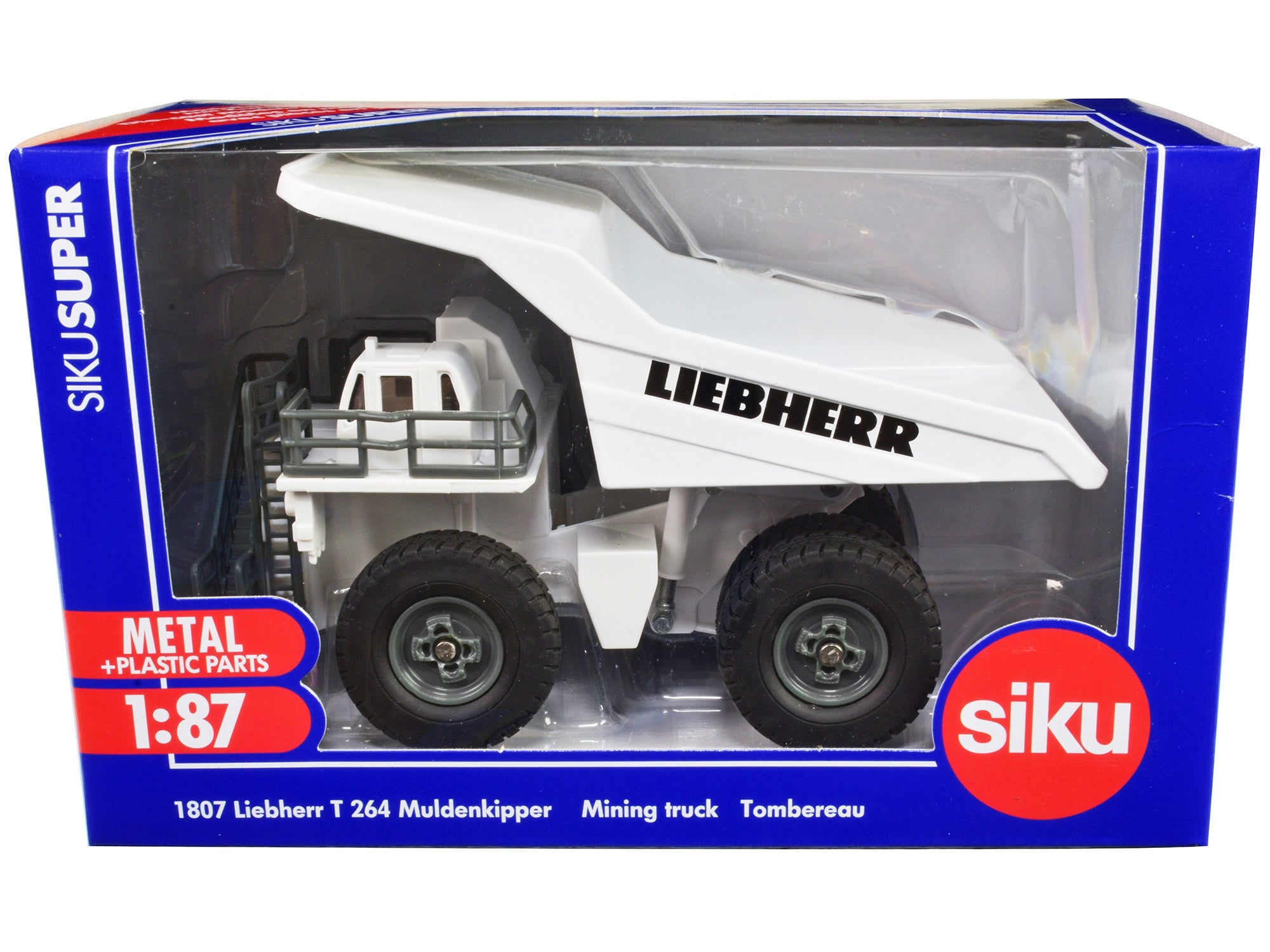 Liebherr T 264 Mining Truck White 1/87 (HO) Diecast Model by Siku SIKU