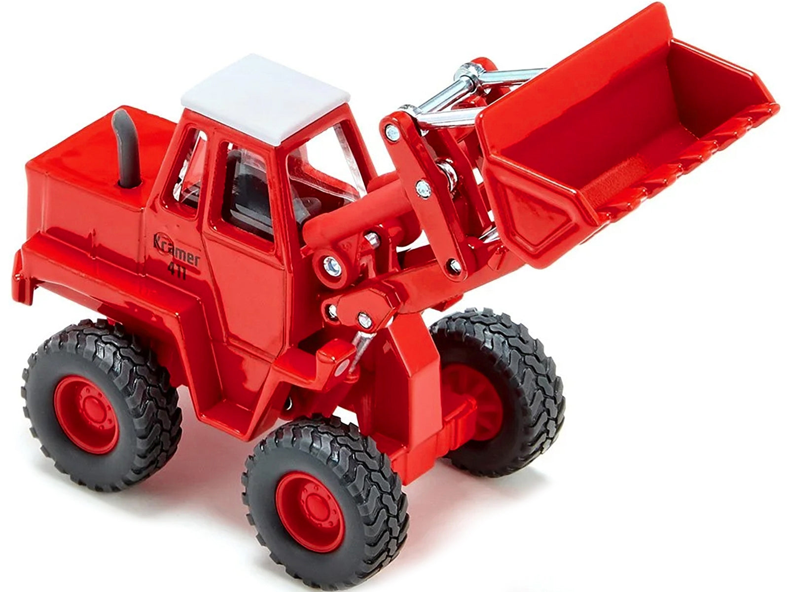 Kramer 411 Wheel Loader Red with White Top 1/50 Diecast Model by Siku SIKU