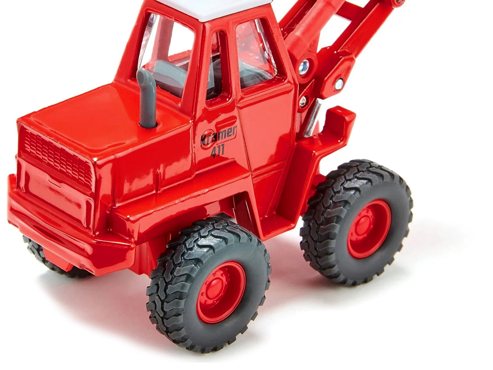 Kramer 411 Wheel Loader Red with White Top 1/50 Diecast Model by Siku SIKU