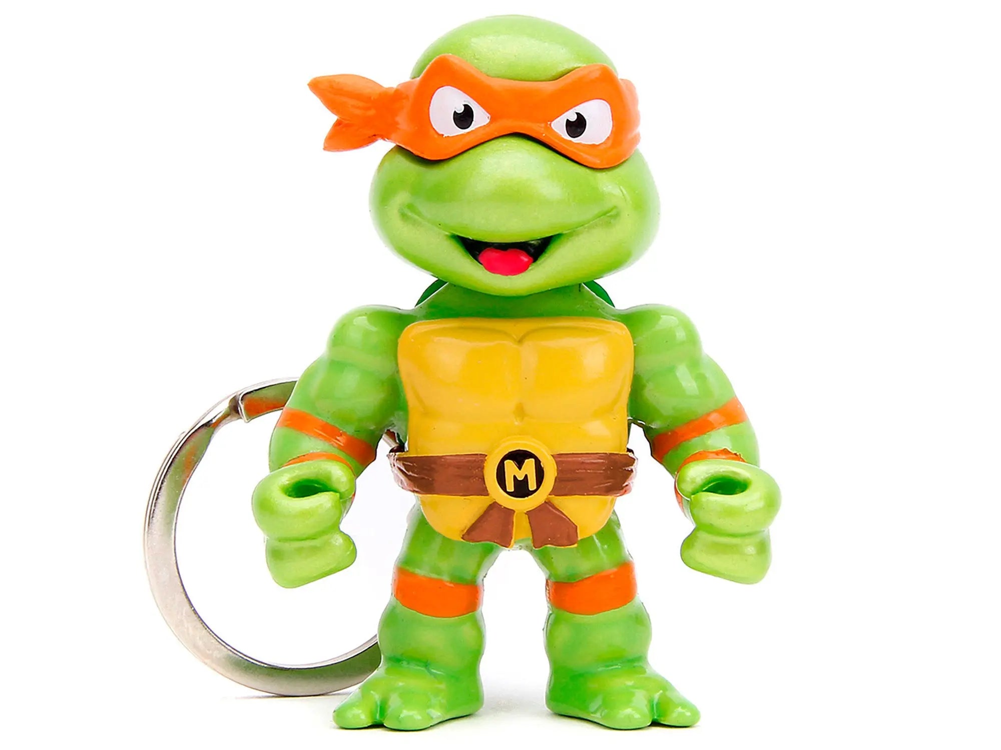 Set of 4 Diecast Figure Key Chains "Teenage Mutant Ninja Turtles" TV Series "Metalfigs" Series Diecast Models by Jada Jada