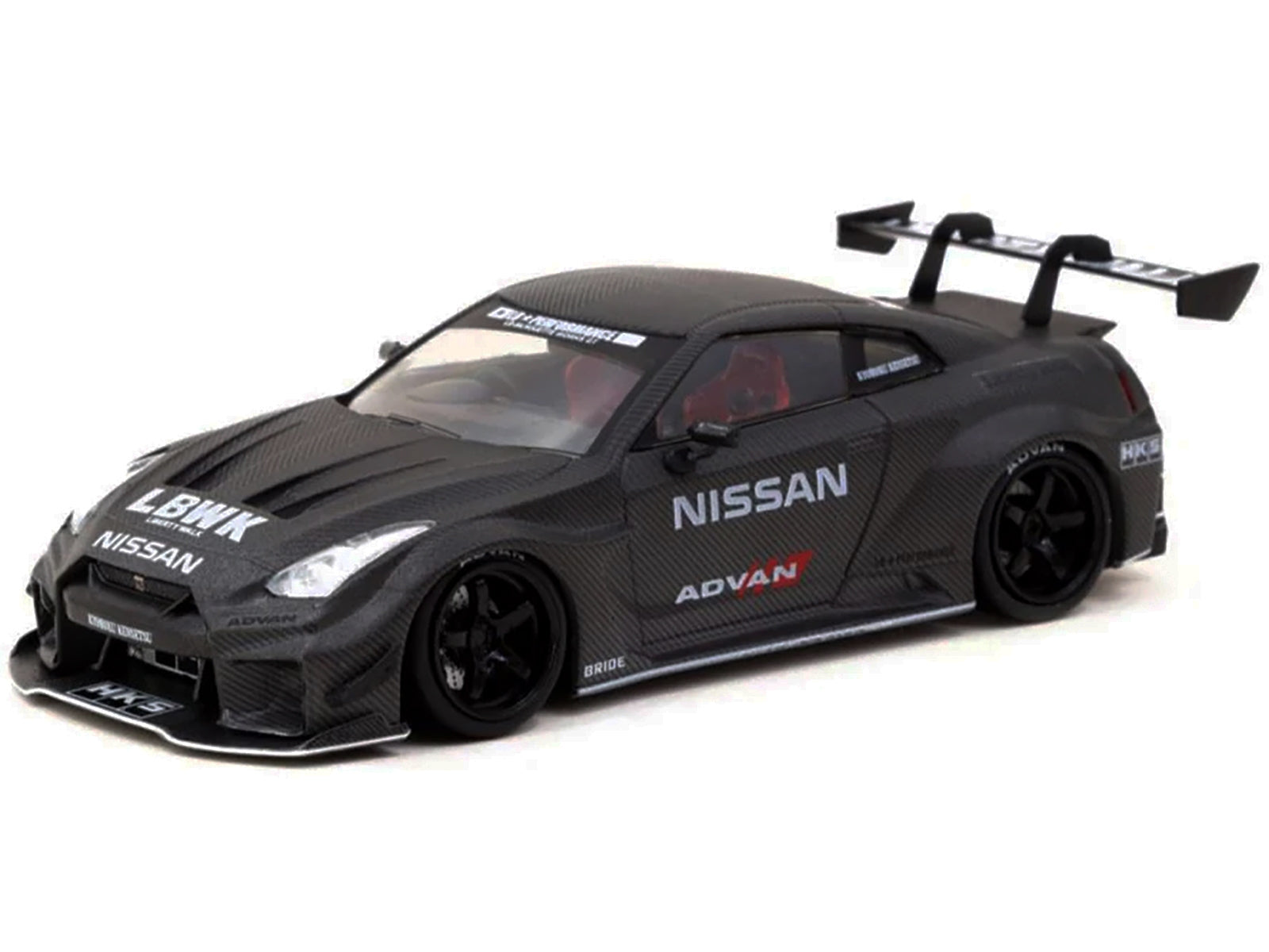 Nissan 35GT-RR LB-Silhouette WORKS GT RHD (Right Hand Drive) "Liberty Walk" Full Carbon "Hobby43" Series 1/43 Diecast Model Car by Tarmac Works Tarmac Works