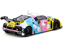 Load image into Gallery viewer, Audi R8 LMS GT3 Evo II #50 Adderly Fong &quot;Macau GP Cup - Hello Kitty 50th Anniversary&quot; &quot;FIA GT World Cup&quot; (2023) with Cards &quot;Hobby64&quot; Series 1/64 Diecast Model Car by Tarmac Works Tarmac Works
