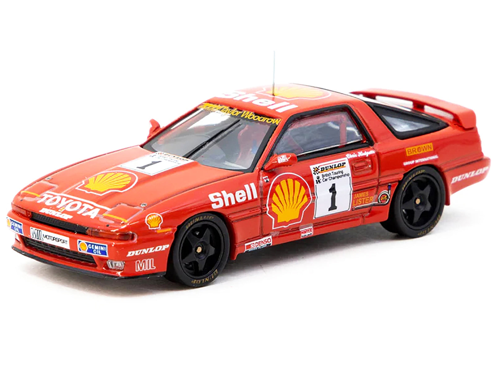 Toyota Supra Turbo (MA70) RHD (Right Hand Drive) #1 Chris Hodgetts "British Touring Car Championship" (1988) "Hobby64" Series 1/64 Diecast Model Car by Tarmac Works Tarmac Works