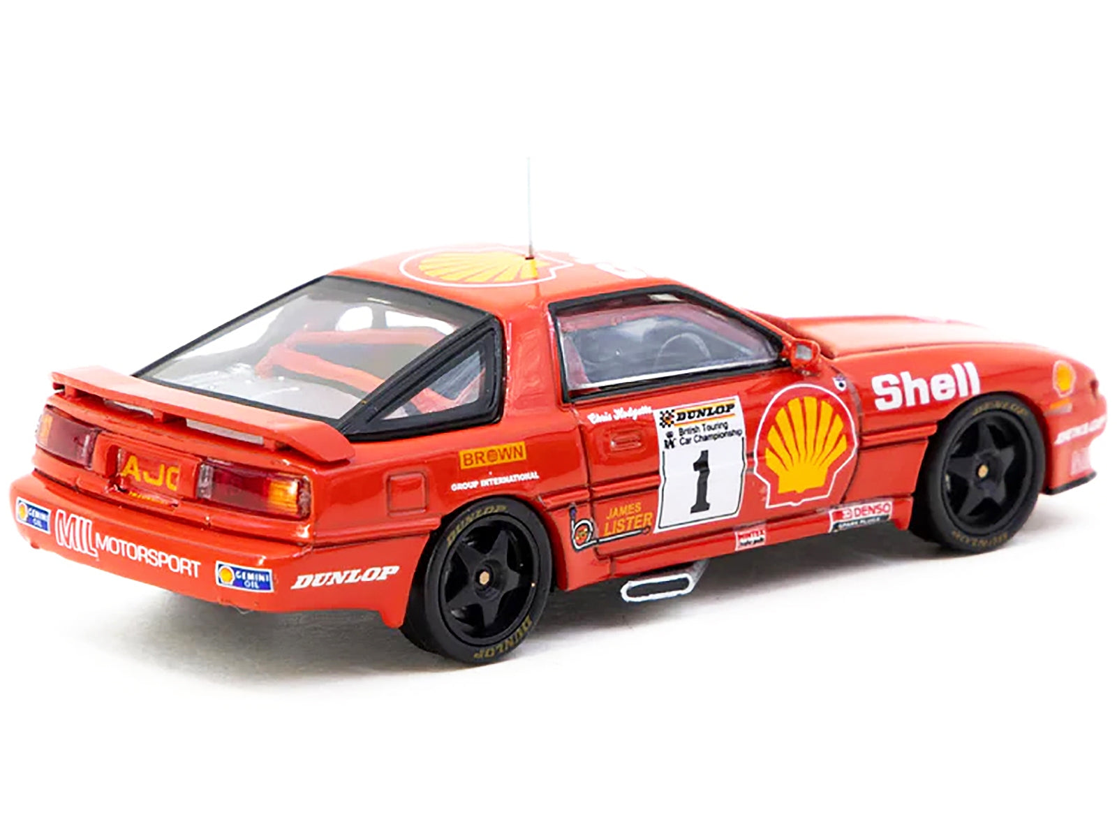 Toyota Supra Turbo (MA70) RHD (Right Hand Drive) #1 Chris Hodgetts "British Touring Car Championship" (1988) "Hobby64" Series 1/64 Diecast Model Car by Tarmac Works Tarmac Works