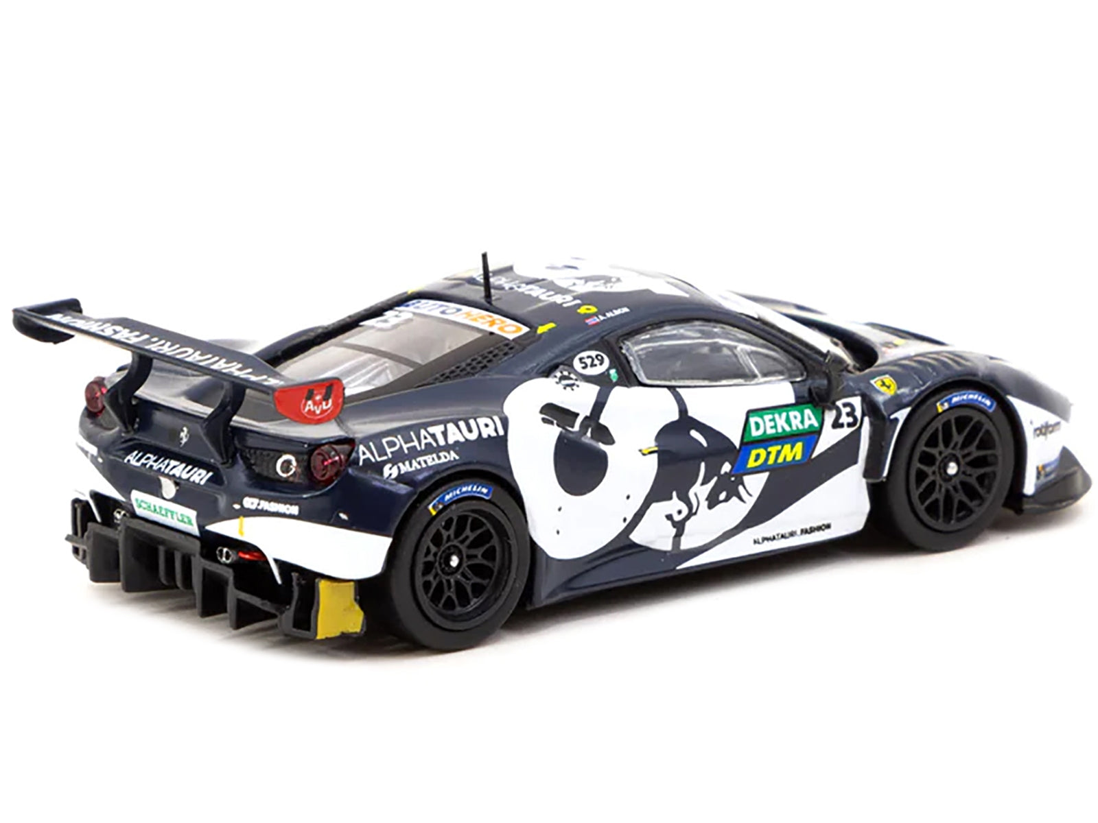 Ferrari 488 GT3 #23 Alex Albon Winner "DTM Nurburgring Race 2" (2021) "Hobby64" Series 1/64 Diecast Model Car by Tarmac Works Tarmac Works