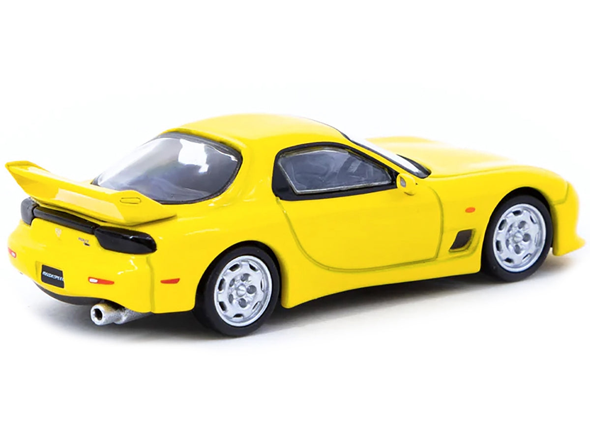 Mazda RX-7 (FD3S) Mazdaspeed A-Spec RHD (Right Hand Drive) Competition Yellow Mica "Global64" Series 1/64 Diecast Model Car by Tarmac Works Tarmac Works