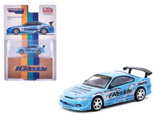 Load image into Gallery viewer, Nissan Silvia (S15) Vertex RHD (Right Hand Drive) &quot;GReddy&quot; Light Blue &quot;Global64&quot; Series 1/64 Diecast Model by Tarmac Works Tarmac Works
