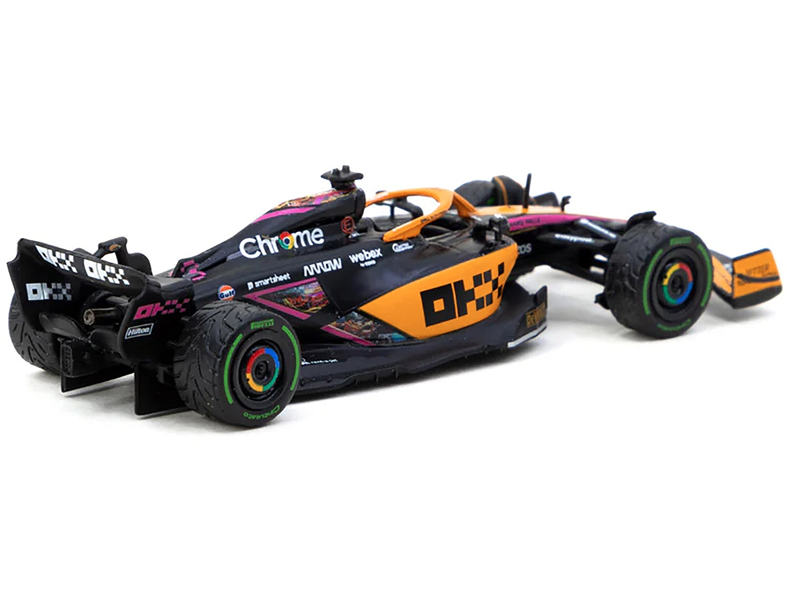 McLaren MCL36 #3 Daniel Ricciardo Formula One F1 "Japanese GP" (2022) "Global64" Series 1/64 Diecast Model Car by Tarmac Works Mini GT