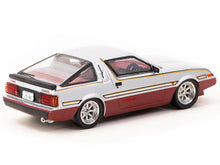 Load image into Gallery viewer, Mitsubishi Starion RHD (Right Hand Drive) Silver Metallic and Dark Red with Red Interior with Extra Wheels &quot;Road64&quot; Series 1/64 Diecast Model Car by Tarmac Works Tarmac Works
