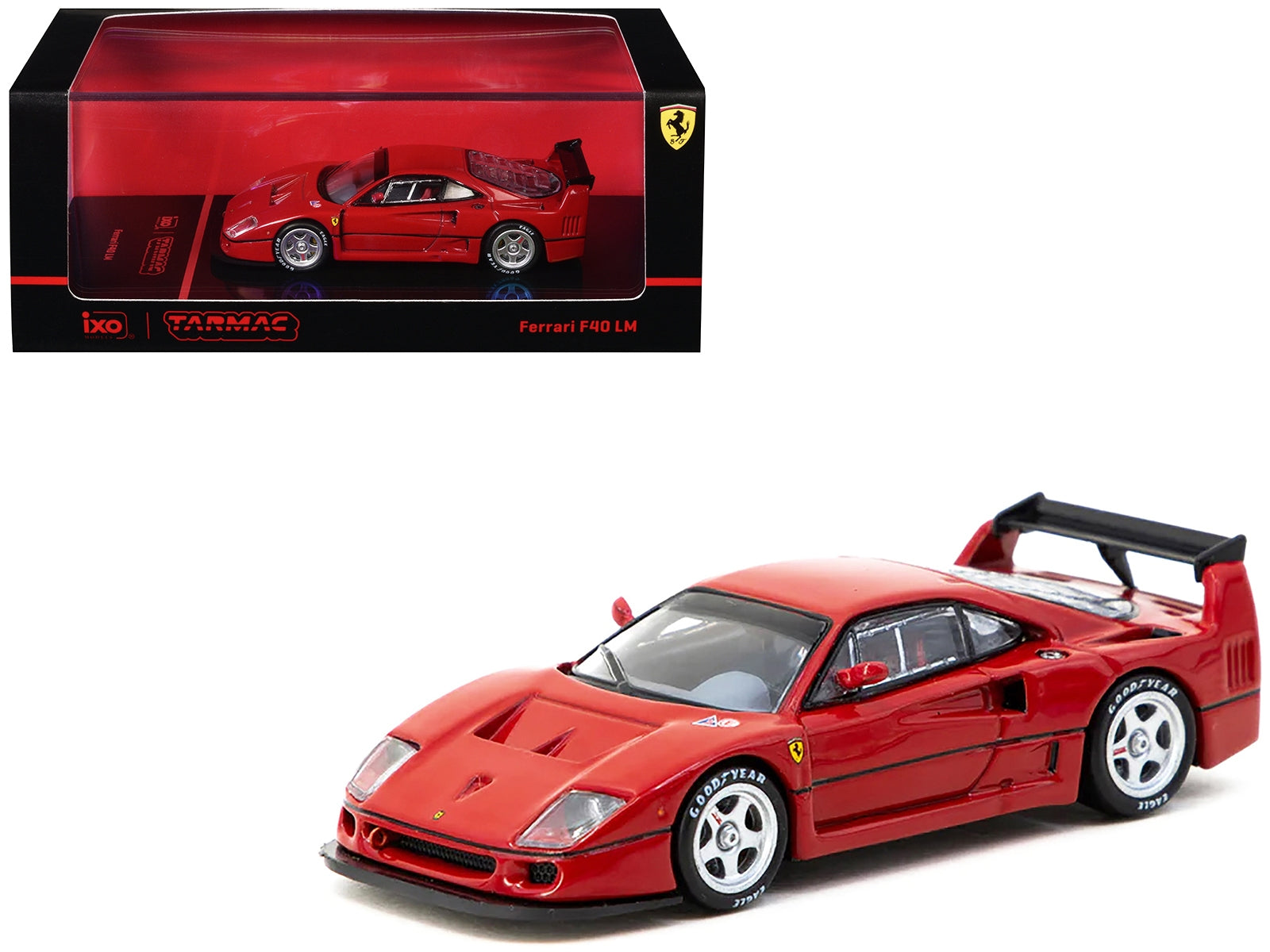 Ferrari F40 LM Red "Road64" Series 1/64 Diecast Model Car by Tarmac Works Tarmac Works