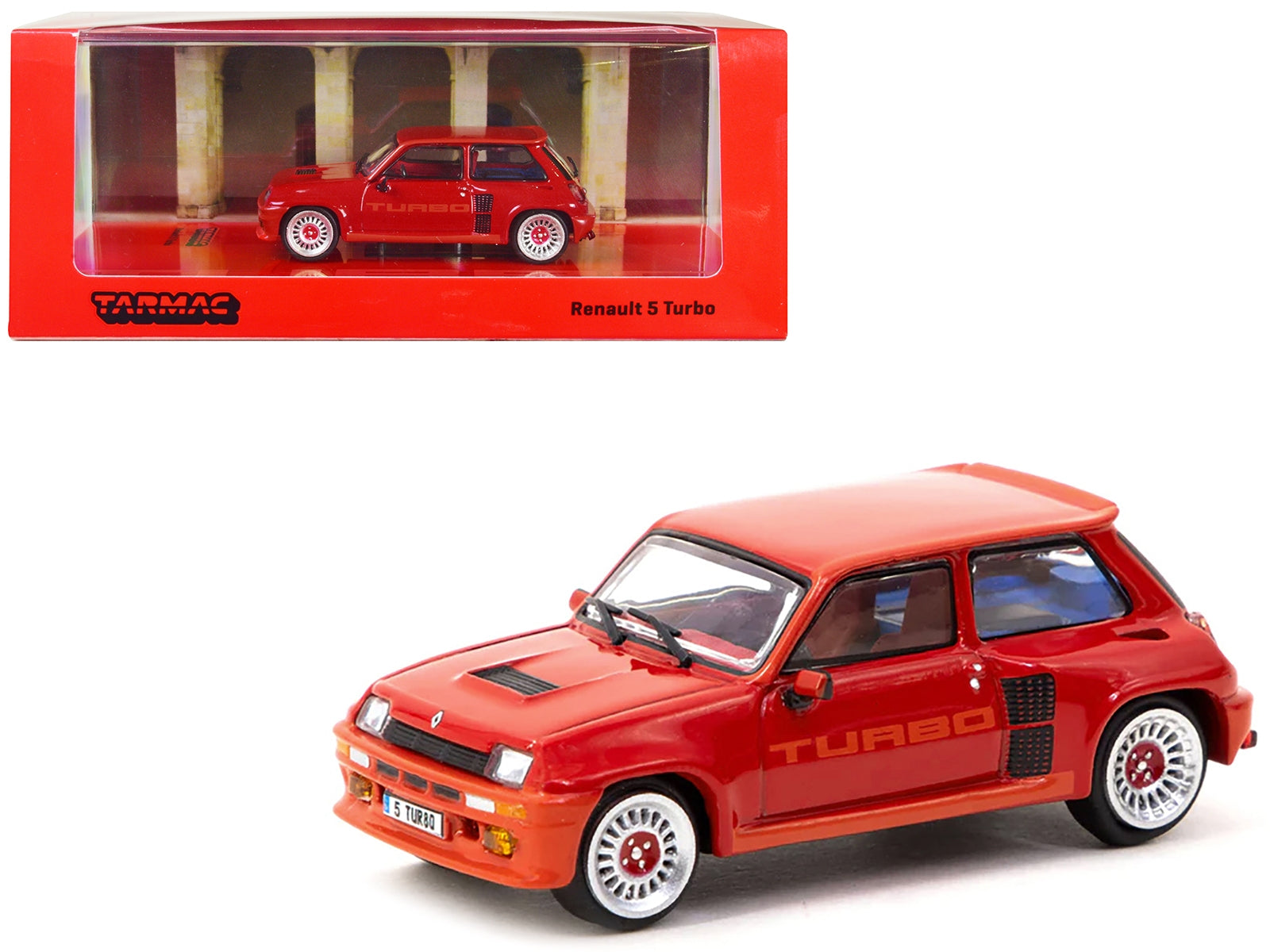 Renault 5 Turbo Red "Road64" Series 1/64 Diecast Model by Tarmac Works Tarmac Works