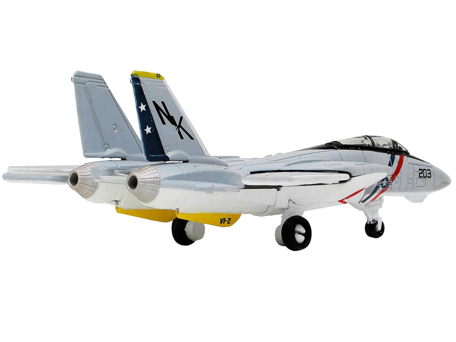 Grumman F-14 Tomcat Fighter Aircraft "VF-2 Bounty Hunters" and Section C of USS Enterprise (CVN-65) Aircraft Carrier Display Deck "Legendary F-14 Tomcat" Series 1/200 Diecast Model by Forces of Valor Forces Of Valor