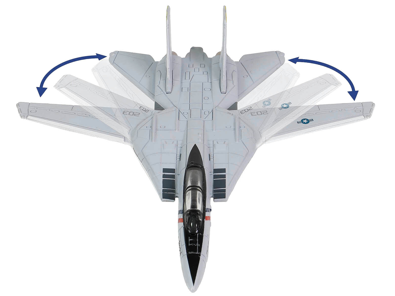 Grumman F-14 Tomcat Fighter Aircraft "VF-2 Bounty Hunters" and Section C of USS Enterprise (CVN-65) Aircraft Carrier Display Deck "Legendary F-14 Tomcat" Series 1/200 Diecast Model by Forces of Valor Forces Of Valor