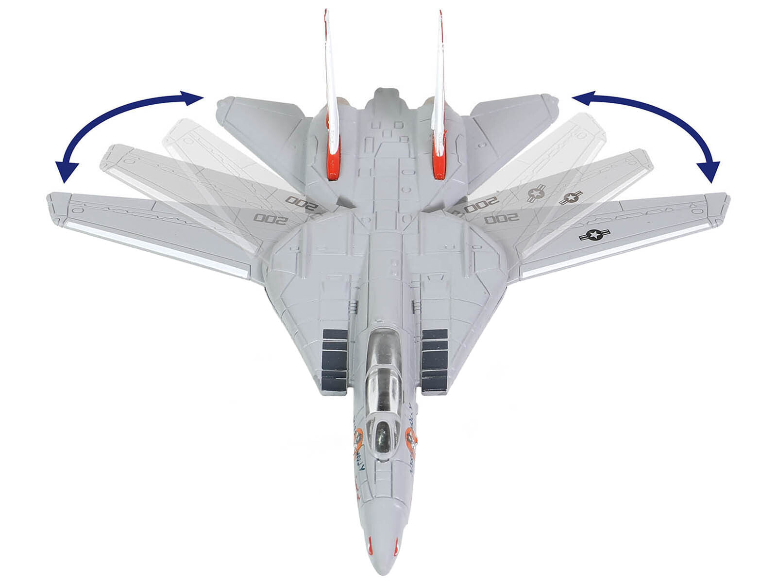 Grumman F-14A Tomcat Fighter Aircraft "VF-111 Sundowners" and Section J of USS Enterprise (CVN-65) Aircraft Carrier Display Deck "Legendary F-14 Tomcat" Series 1/200 Diecast Model by Forces of Valor Forces Of Valor