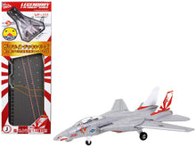 Load image into Gallery viewer, Grumman F-14A Tomcat Fighter Aircraft &quot;VF-111 Sundowners&quot; and Section J of USS Enterprise (CVN-65) Aircraft Carrier Display Deck &quot;Legendary F-14 Tomcat&quot; Series 1/200 Diecast Model by Forces of Valor Forces Of Valor
