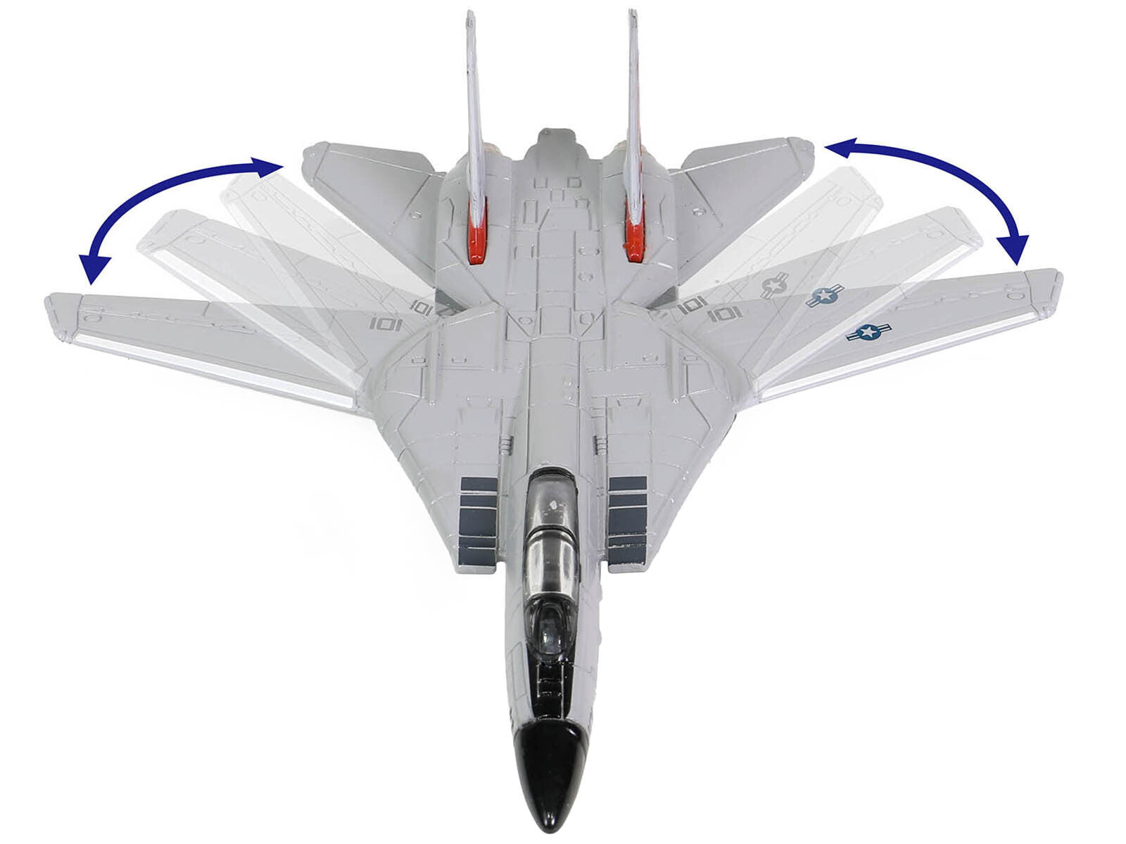 Grumman F-14A Tomcat Fighter Aircraft "VF-31 Tomcatters" and Section L of USS Enterprise (CVN-65) Aircraft Carrier Display Deck "Legendary F-14 Tomcat" Series 1/200 Diecast Model by Forces of Valor Forces Of Valor