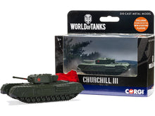 Load image into Gallery viewer, Churchill Mk III Infantry Tank USSR &quot;World of Tanks&quot; Video Game Diecast Model by Corgi Corgi
