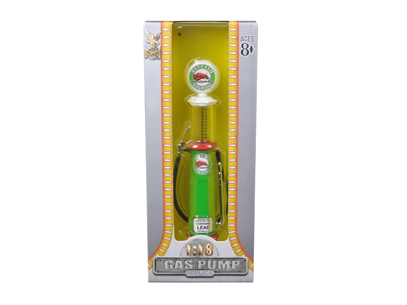 Buffalo Gasoline Vintage Gas Pump Cylinder 1/18 Diecast Replica by Road Signature Road Signature